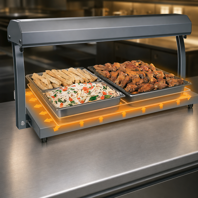 Product image #4 for Hatco Glo-Ray Freestanding Heated Shelf, 30 Inch W x 19.5 Inch D, 120V