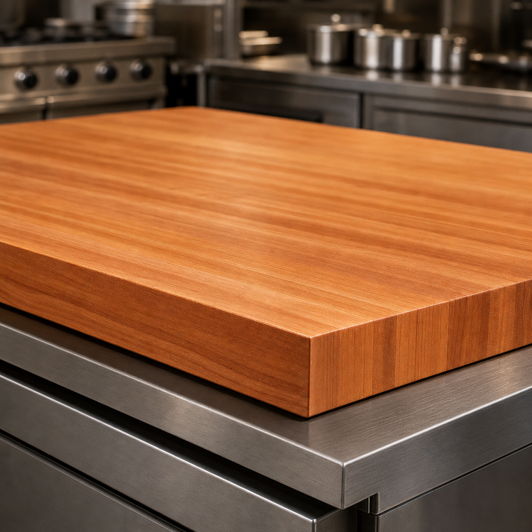 Product image #4 for Boos Block American Cherry Edge Grain Kitchen Countertop with Varnique Finish, 72 x 32 x 3 Inches