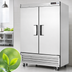 Thumbnail image #4 for Everest Refrigeration EBF2 Two-Section Reach-In Freezer with Bottom-Mounted Self-Contained R290 Refrigeration, 50 Cu. Ft.