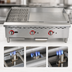 Thumbnail image #4 for 36-Inch Countertop Natural Gas Griddle and Charbroiler Combo, 24-Inch Griddle, 12-Inch Charbroiler