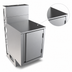 Thumbnail image #5 for BK Resources 21-Inch x 18-Inch Flat Top Underbar Cabinet with Die Wall Base, Stainless Steel