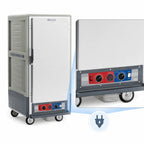 Thumbnail image #4 for Metro C5 Insulation Armour C537-CLFS-U-GY 3/4-Height Mobile Heated Holding & Proofing Cabinet, Lower Wattage, Gray, Solid Doors