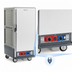 Thumbnail image #4 for Metro C5 3 Series 3/4 Height Mobile Heated Holding & Proofing Cabinet, Lower Wattage, Gray, Full-Length Solid Doors