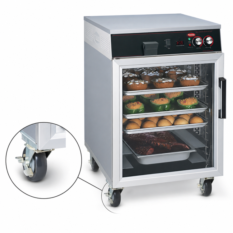 Product image #4 for Hatco Flav-R-Savor® Pass-Thru Mobile Heated Holding Cabinet, 7 Full-Size Sheet Pan Capacity