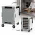 Thumbnail image #4 for Metro HotBlox Wide 8-Pan Half-Height Mobile Pass-Thru Insulated Holding Cabinet, Digital Touchscreen, Solid Front / Clear Rear Doors