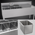 Thumbnail image #4 for Glastender Three-Compartment Underbar Sink Unit with Right Drainboard, 60 x 19 Inches, Stainless Steel