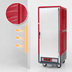 Thumbnail image #4 for Metro C5 3 Series Full-Height Mobile Heated Holding and Proofing Cabinet, Low Watt, Fixed Wire Slides, Red