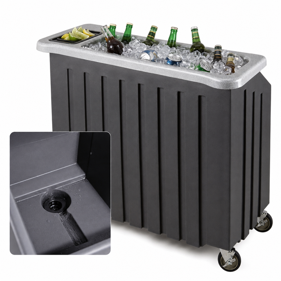 100-lb Ice Sink with Drain