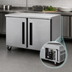Thumbnail image #4 for Traulsen Centerline 48-Inch Two-Section Compact Undercounter Freezer with Left-Hinged Solid Doors