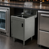 Thumbnail image #4 for Advance Tabco Prestige Supreme Freestanding Underbar Hand Sink with Cabinet Base and Faucet, 12 x 25 x 36 Inches