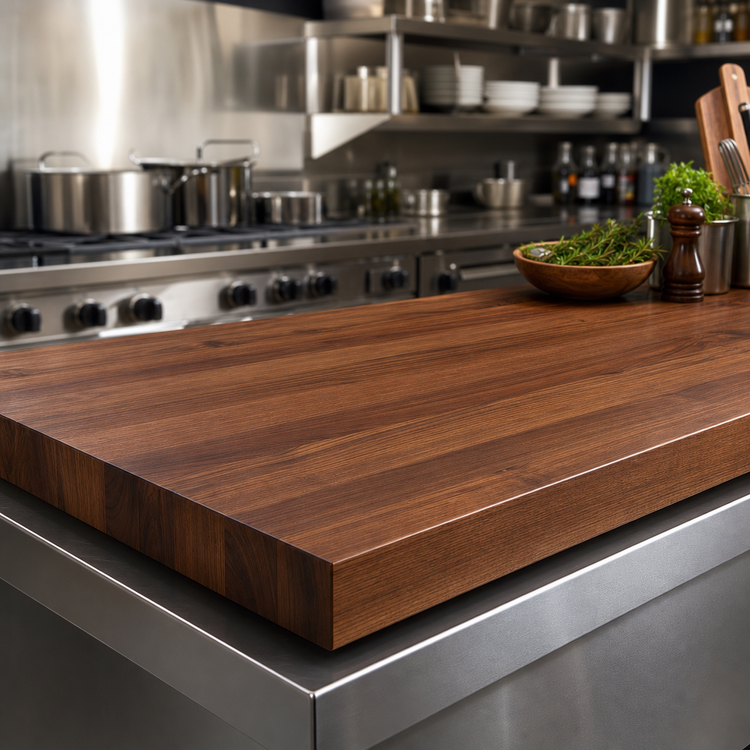 Product image #4 for Boos Block American Black Walnut Kitchen Countertop with Varnique Finish, 60 x 30 x 3 Inches