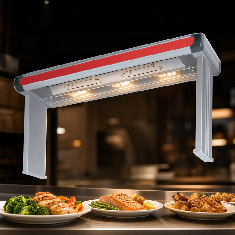 Product image #4 for Hatco Glo-Ray® GR2AHL-30 Designer Infrared Aluminum Strip Heater with Lights, 33-1/2 Inch Wide, High Watt