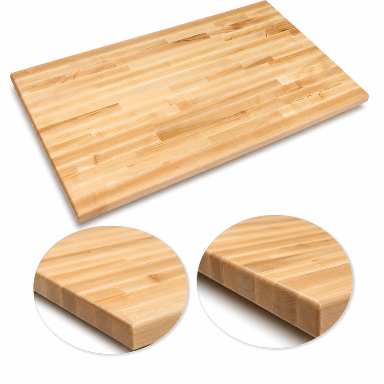 Product image #4 for Boos Block 120 x 30-Inch Blended Edge Grain Maple Kitchen Countertop, Flat, No Backsplash, Oil Finish