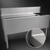Thumbnail image #4 for Glastender 48-Inch Underbar Combo Ice Bin/Cocktail Unit with Right-Side Bottle Well and 10-Circuit Cold Plate