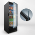 Thumbnail image #4 for Omcan Elite Series 1-Section Glass Door Reach-In Display Freezer, 23.7 Cu. Ft.