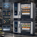 Thumbnail image #4 for RATIONAL iCombi Pro® ICP 6-FULL ON 6-FULL E 208/240V 3 PH Double-Stack Full-Size Electric Combi Oven Set, 12 Sheet Pan Capacity