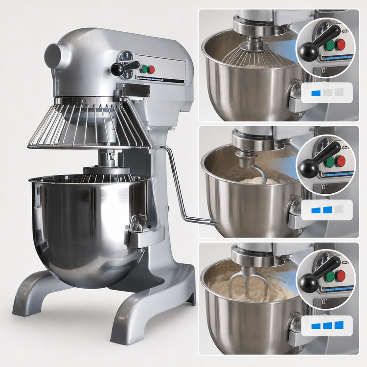 Product image #4 for Serv-Ware 10 Qt Floor Planetary Dough Mixer, 3-Speed, 120V