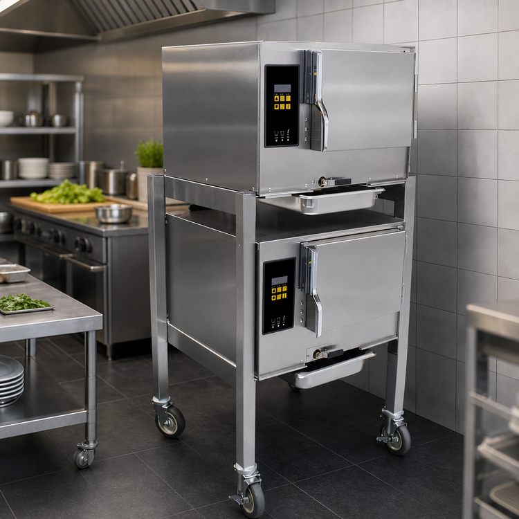 Product image #4 for AccuTemp Evolution Double-Compartment Connectionless Boilerless Convection Steamer with Stand