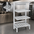 Thumbnail image #4 for Channel Tubular Aluminum Cantilever Shelving Unit, 54-Inch W x 20-Inch D x 72-Inch H