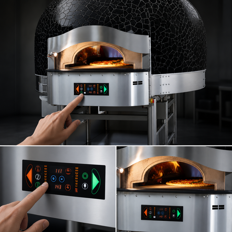 Product image #4 for Morello Forni PG110-CM Indoor Gas-Fired Round Pizza Oven with 43-Inch Cooking Diameter