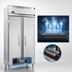 Thumbnail image #4 for Continental Refrigerator D2FSENSA Designer Slim Line 2-Section Reach-In Freezer