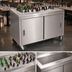 Thumbnail image #4 for BK Resources Portable Beverage Center with Sliding Doors and 48 x 20-Inch Ice Bin, 60 x 30 x 36 Inches