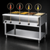 Thumbnail image #4 for Vollrath ServeWell® 5-Well Hot Food Table with Open Shelf Base, Plate Shelf, and Cutting Board