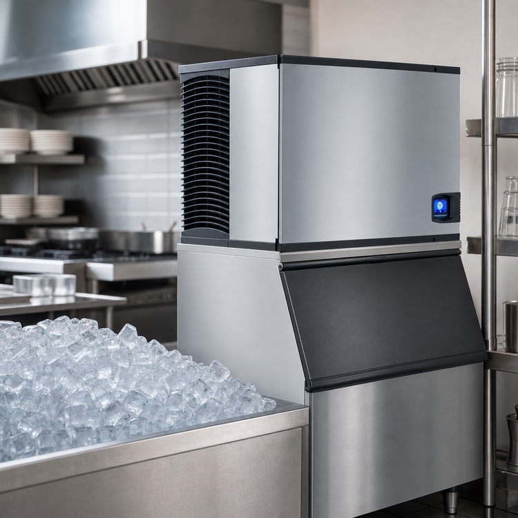 Product image #4 for Manitowoc Indigo NXT Remote Air-Cooled Half-Dice Cube Ice Machine, 30 Inch Wide, Up to 720 lb/Day