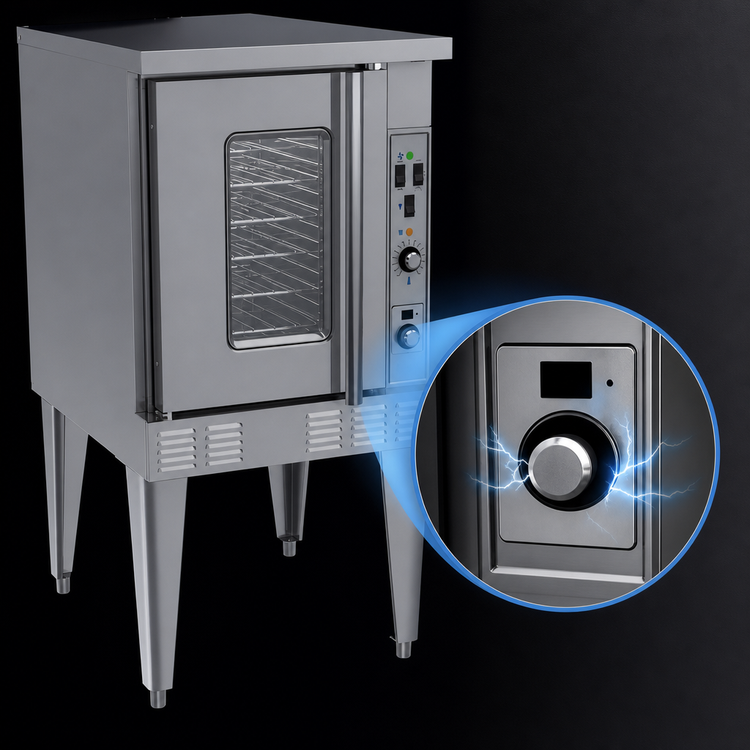 Product image #4 for Garland Summit Series Full-Size Single-Deck Standard-Depth Gas Convection Oven with Left Window Door