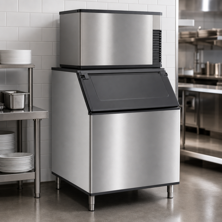 Product image #5 for Manitowoc D970 Ice Bin for Top-Mounted Ice Maker, 882 lb Capacity, Side-Hinged Front Door
