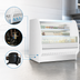 Thumbnail image #4 for Howard-McCray 40E Series 75-Inch Endless Design Dairy Curved End Open Merchandiser, Self-Contained, LED, White