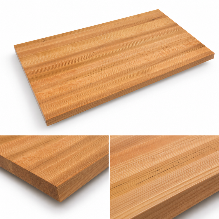 Product image #4 for John Boos Appalachian Red Oak Island Countertop, 132 x 38 Inches, 1-1/2 Inch Thick, Varnique Finish