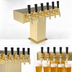Thumbnail image #4 for Perlick 3780-5BTF 5-Faucet Air-Cooled Tee Beer Tower with Stainless Steel and Tarnish-Free Brass Finish