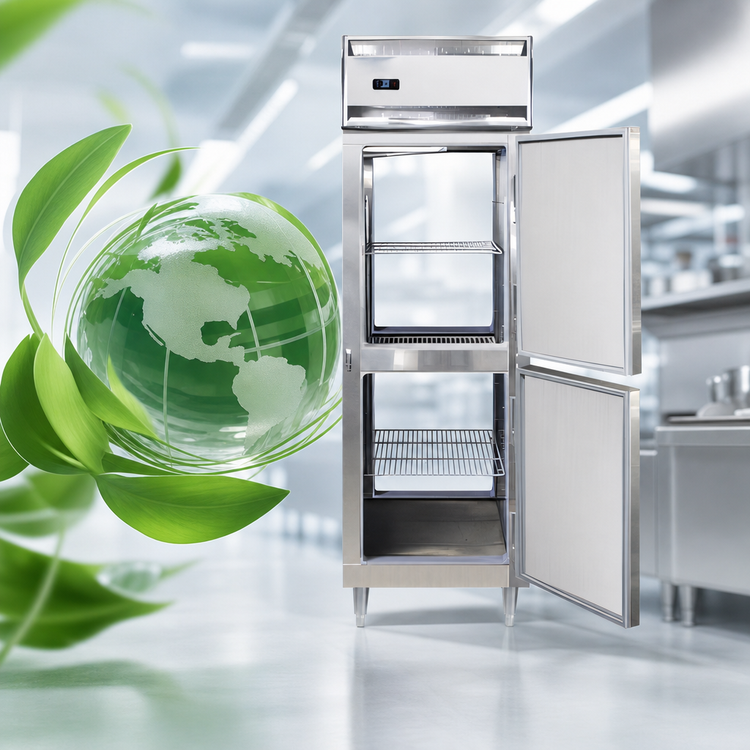 Product image #4 for Continental Refrigerator Designer Line D1FNSSPTHD 1-Section Pass-Thru Freezer with Half-Height Solid Doors