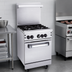 Thumbnail image #5 for Vulcan Endurance 24-Inch 4-Burner Gas Range with Space Saver Oven and Hi-Shelf Backriser