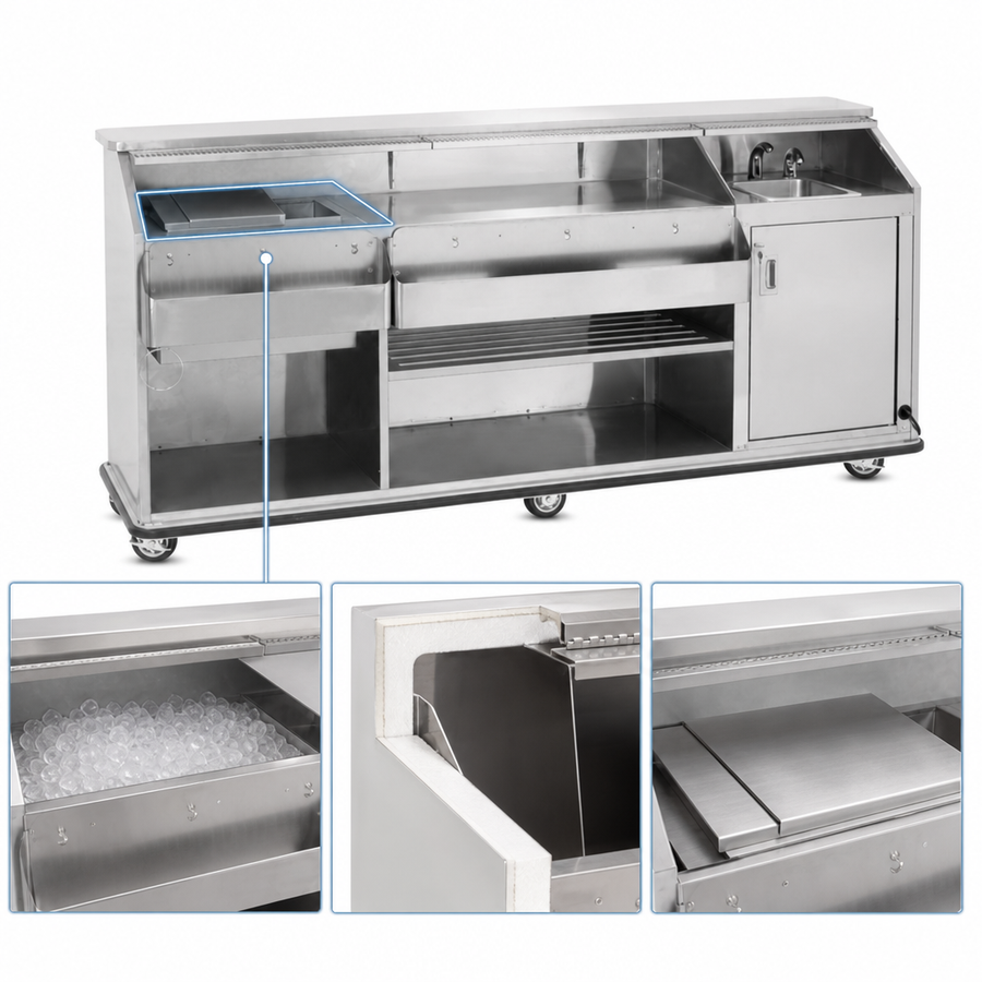 60 lb Insulated Ice Bin