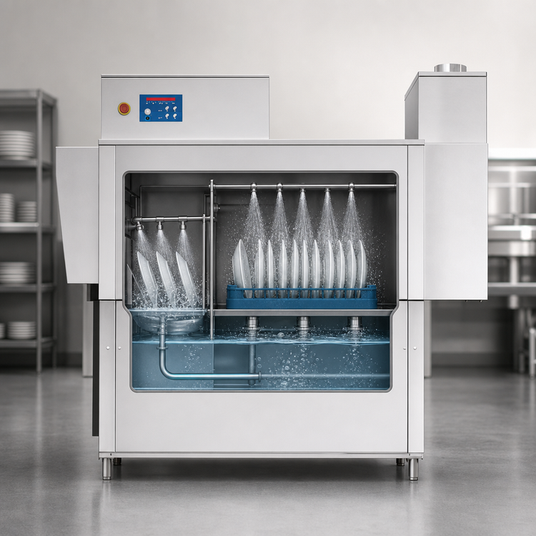 Product image #4 for Blakeslee RC62 D High-Temp Single-Tank Conveyor Dishwasher With Prewash and Booster