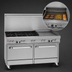 Thumbnail image #4 for Southbend Ultimate 60-Inch Gas Restaurant Range with 6 Open Burners, 24-Inch Right Griddle/Broiler, Standard Oven and Convection Oven
