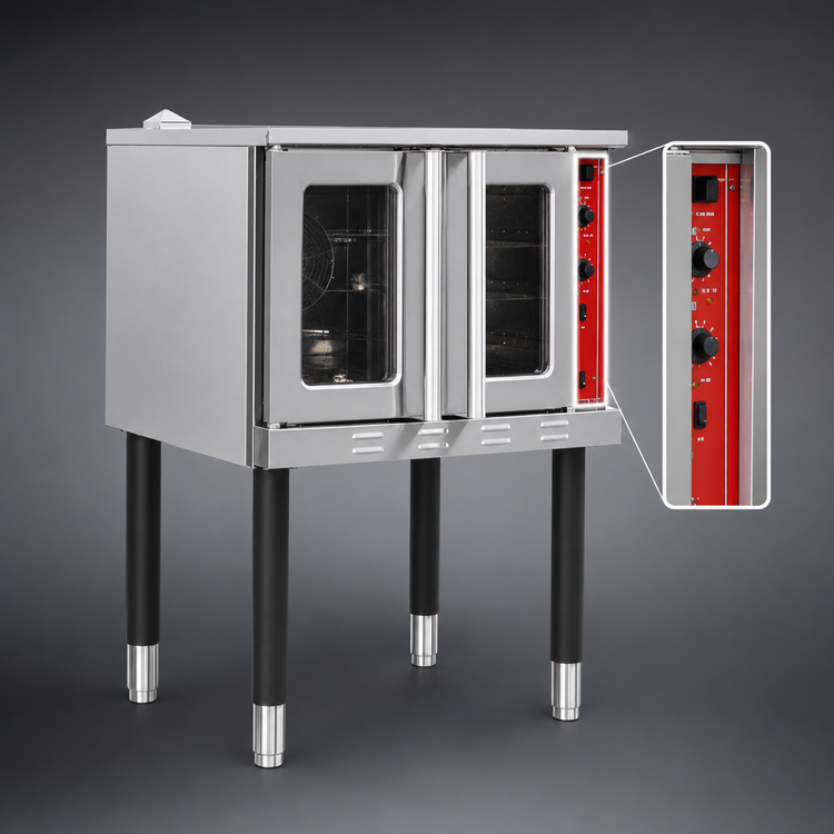 Product image #4 for Serv-Ware Full-Size Electric Single Convection Oven, 220V, 1-Phase