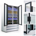 Thumbnail image #4 for Howard-McCray GF42BM-FF 42 Cu. Ft. Two-Section Bottom-Mount Self-Contained Hinged Glass Door Freezer Merchandiser