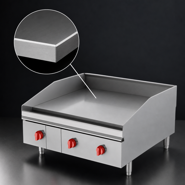 Product image #4 for Lang LG Series 24-Inch Gas Countertop Griddle with 30-Inch Deep Smooth Steel Plate and Solid State Thermostats