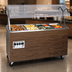 Thumbnail image #4 for Vollrath 2-Series 4-Well Mobile Hot Food Station with Enclosed Storage Base, Buffet-Style Breath Guard, Cherry Woodgrain