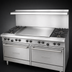 Thumbnail image #4 for US Range U Series 60-Inch Gas Restaurant Range with 2 Open Burners, 48-Inch Griddle, and 2 Standard Ovens