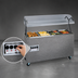 Thumbnail image #4 for Vollrath 2-Series Affordable Portable 4-Well Mobile Hot Food Station with Lighted Buffet Breath Guard, Granite, 120V