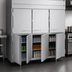 Thumbnail image #4 for Beverage Air P-Series Three-Section Reach-In Refrigerator with Lockable Solid Half Doors, 68.34 Cu. Ft., Top-Mounted Self-Contained Refrigeration