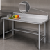 Thumbnail image #4 for Advance Tabco TKLG-307 84-Inch x 30-Inch Stainless Steel Work Table with 5-Inch Backsplash