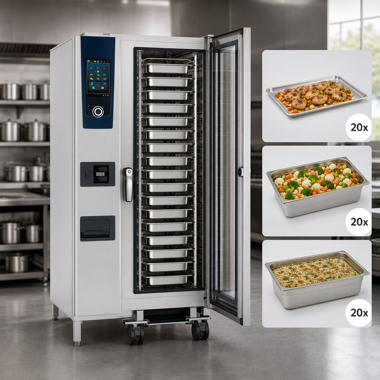 Product image #4 for RATIONAL iCombi Pro 20-Half Size Electric Floor Combi Oven, 480V, 3-Phase