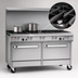Thumbnail image #4 for Southbend Ultimate 60-Inch Gas Restaurant Range with 9 Open Burners, Standard Oven and Cabinet Base