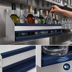 Thumbnail image #4 for Advance Tabco Prestige (Supreme) PRSSR-48 Single-Tier 48-Inch Stainless Steel Speed Rail, 12-Bottle Capacity