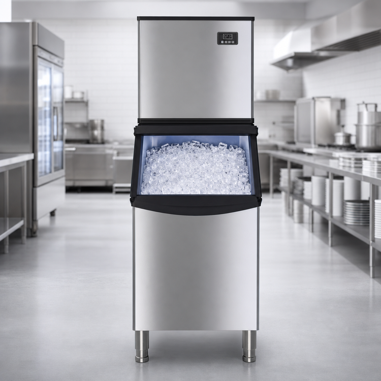 Product image #4 for KoolMore CIM-315 25-Inch Wide Freestanding Air-Cooled Commercial Ice Maker with 200 lb Storage Bin, 315 lb/24 Hr Production